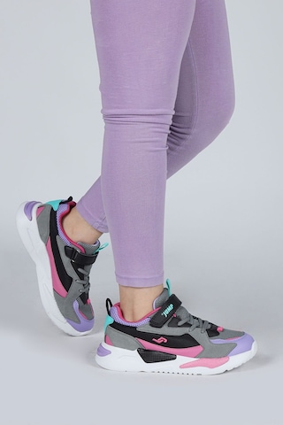 Jump 30058p Çocuk Sneaker Spor Ayakkabı Gri / Fuşe Gri - Fuşya