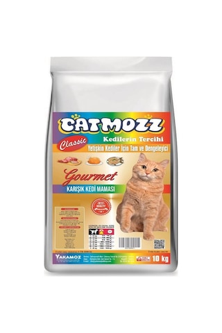 Catmozz Classic Mıx Gourmet Karışık Yetişkin Kedi Maması 10 KG