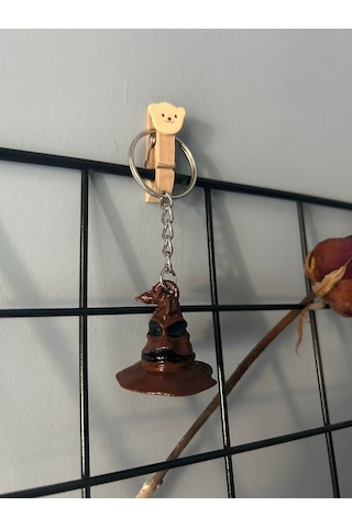 Seçmen Şapka Anahtarlık 3 Boyutlu El Yapımı Koleksiyon Ürünü