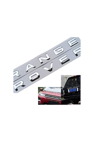 Range Rover Evoque Kaput Ve Bagaj Yazısı Krom Renk
