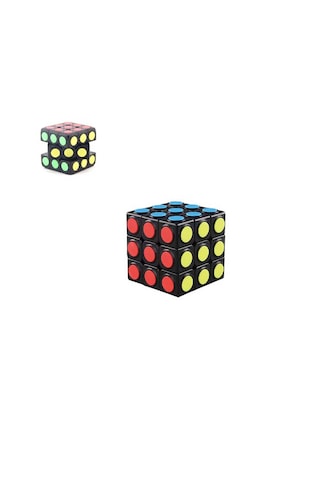 Boncuklu Zeka Küpü Küçük Rubik Küp Sabır Küpü 1 Adet Ebat: 5,5 Cm X 5,5 Cm