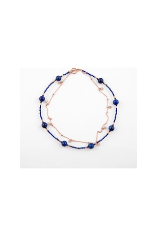 Lapis Lazuli Taşlı Kadın Gümüş Bileklik