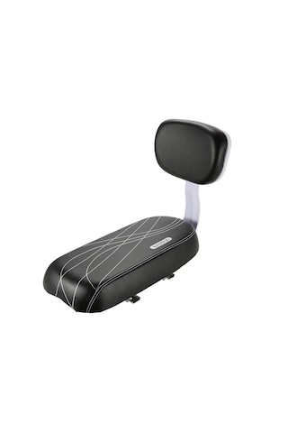 Geeroyoo Pu Deri Bisiklet Arka Koltuk Çocuklar İçin Güvenli Ve Rahat Yolculuk Siyah