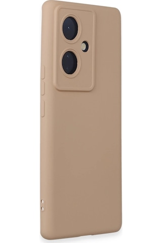 Gld-spt- Newface Vivo V29 Lite Kılıf Nano İçi Kadife Silikon - Pudra