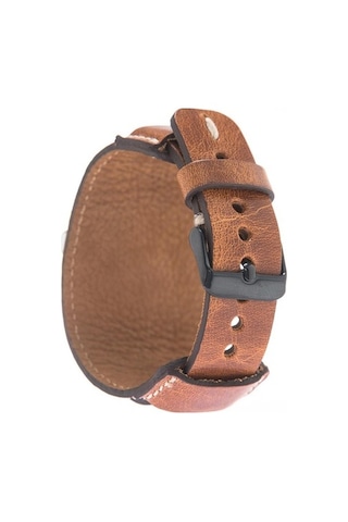 Bouletta Watch Uyumlu Deri Kordon 42-44-45Mm Cuff V18 Pulsa