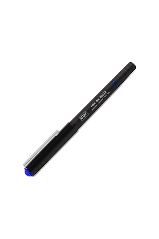 Kraf Free Ink Roller Kalem, Mavi, 0.7 Mm Uç, Su Geçirmez, Pigment Mürekkep, 12'li Paket Genel