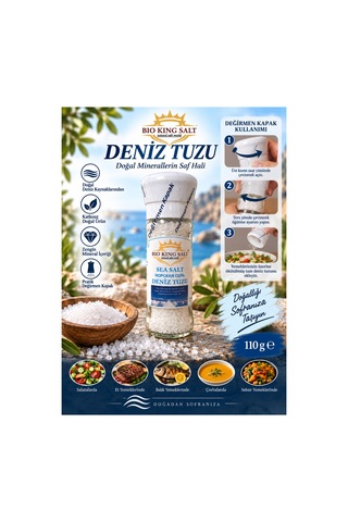 Deniz Tuzu Değirmen Kapak 110 Gr