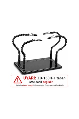 Zd-11p 4 Adet Timsah Uçlu Pcb Tutucu - Tabansız