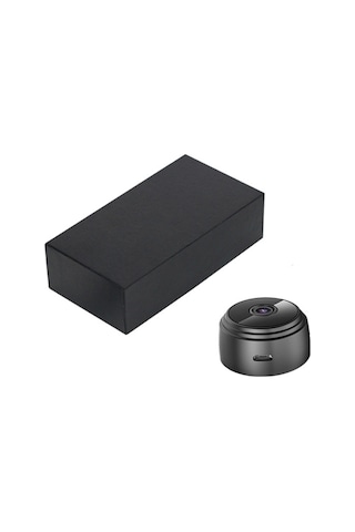 Kablosuz Güvenli Kamera 1080p Monitör Kamerası Manyetik Arka Ev Akıllı Kamera Gece Görüşlü Bebek Evcil Hayvanlar İçin Siyah