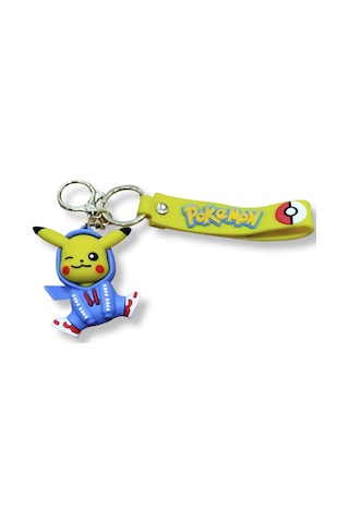 Pikachu V2 Klasik Premium 3d Figürlü Poke Ball Detaylı Anahtarlık - 1 Adet