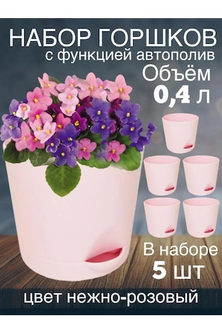 Interm Meyan Çiçeği Saksısı Küçük Plastik Saksı Seti 104978040