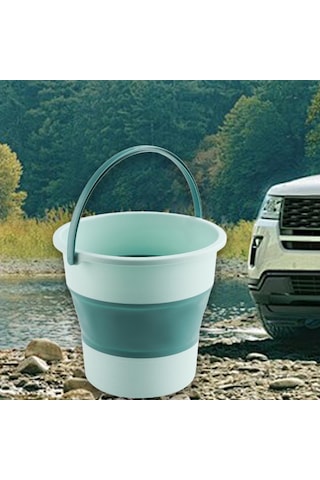 Suntek Katlanabilir Kova Yeşil 10 L Yeşil