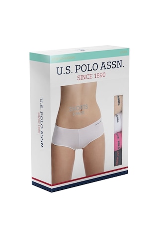 U.S. Polo Assn. Kadın Çok Renkli 5Li Kıl Lastikli Şort 67004 Çok Renkli