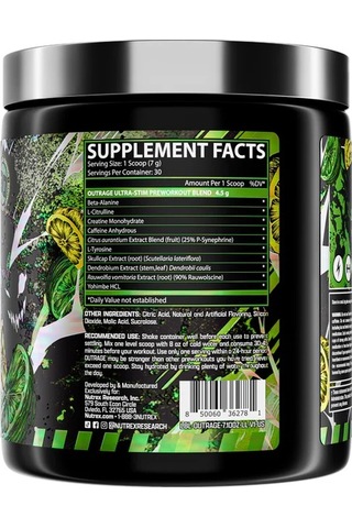 Ultra Stim Pre-workout: Energy, Focus & Power Lemon Lıme 209.64 G.