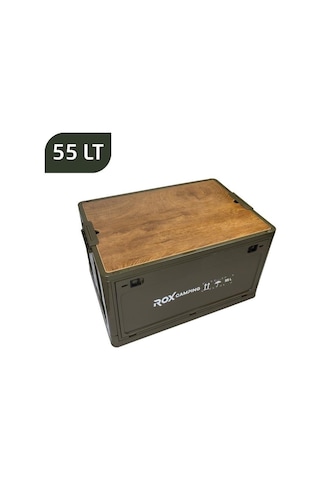 Rox Camping 0304 Katlanır Kamp Kutusu 55 Litre Açık Kahverengi
