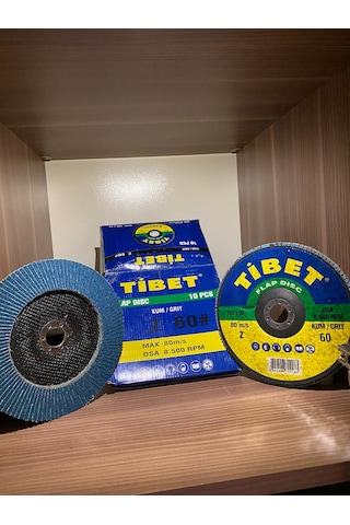 Flap Zımpara Disk 180X22 60 Kum Zirkonyum İnox 10 Adet Fiyatıdır