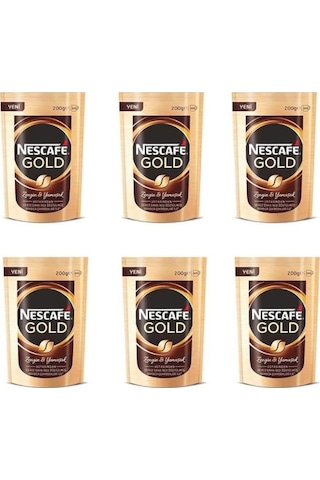 Nescafe Gold Hazır Kahve 6 x 200 G