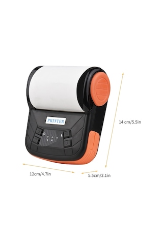 CBTxGlobal MTP-3 3" 80 MM Fiş Yazıcısı + 1 Rulo Termal Kağıt Turuncu