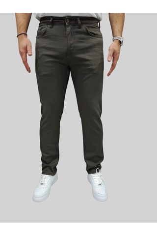 Erkek Enjoy Regular Fit Ligralı Koyu Gri Kot Pantolon Koyu Gri