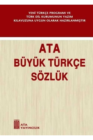 Ata Büyük Türkçe Sözlük (Sert Kapak) N11.1025