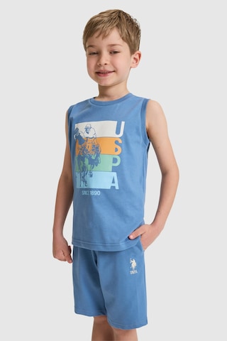 U.s. Polo Assn. Erkek Çocuk Mavi Pijama Takım 50328630-vr036