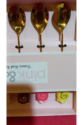 Çay Kaşık 6 Lı Gold Neşeli Altın