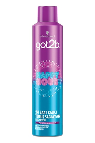 Schwarzkopf Got2b Happy Hour 24 Saat Kalıcı Tutuş Mega Güçlü Saç Spreyi 300 ML