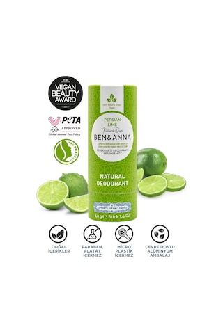 Ben & Anna Persian Lime Vegan Deodorant Stick 40 G