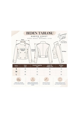 Moda Banuş Premıum Kalite Geniş Yaka Detay Işık Kadife Mont Bej