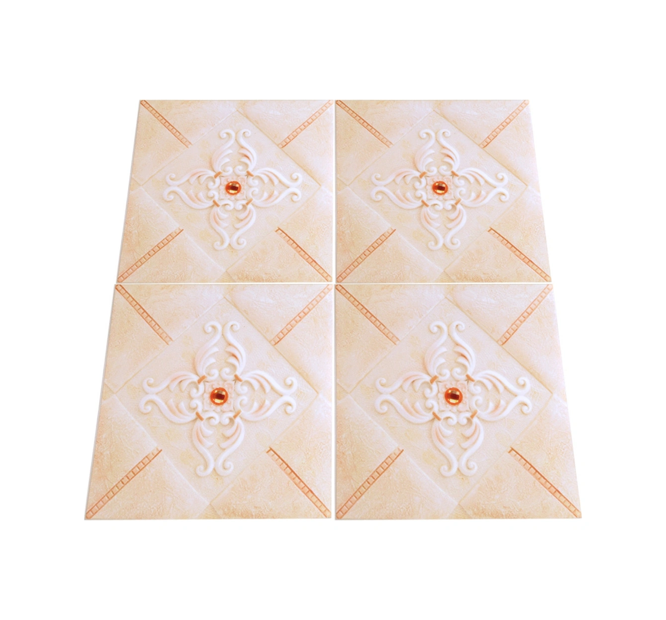 Hangfox 10 Adet 12x12cm Pvc 3d Duvar Sticker, Otomatik Yapışkan, Suya Dayanıklı, Ev Dekorasyonu, Oda, Salon 02 Diğer