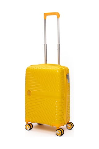 Elatae Exclusive Pro Polipropilen Kabin Boy Kırılmaz Valiz Sarı 5239