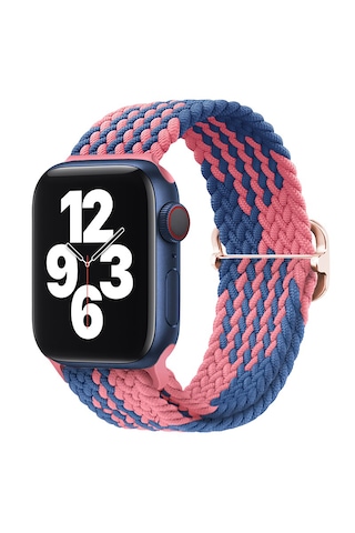 Apple Uyumlu Watch Series 10 46mm Esnek Örgü Kumaş Kordon Kayış-ky45-2