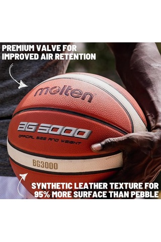 Molten Bg3000 İç Mekan Dış Mekan Suni Deri Basketbol Topu 7 Numara