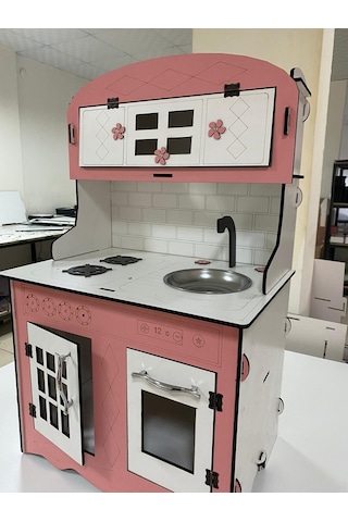 90X60 Ahşap Oyun Mutfaağı