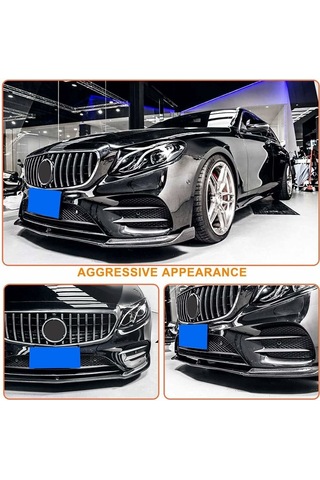 Mercedes W213 Gtr Ön Panjur Izgara Seti Krom-siyah 2016-2020 Aras