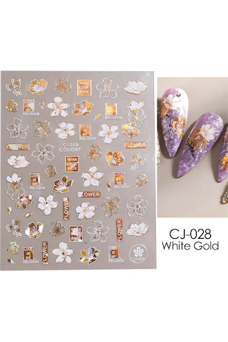 3d Kabartmalı Cj028 Tırnak Stıcker