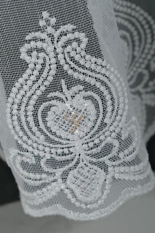 2506-1 Etek Tül Perde V-fikse Ekru