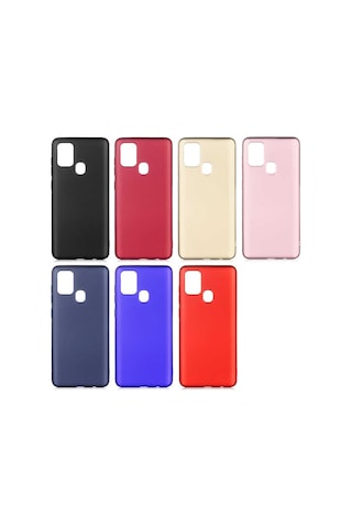 Galaxy A21s Kılıf Zore Premier Silikon Kapak Kırmızı