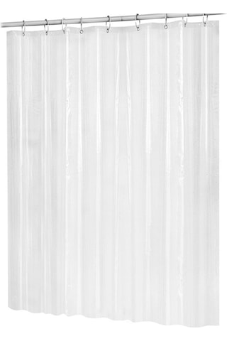 180cmx180cm Plastik Peva Su Geçirmez Duş Perdesi Şeffaf Beyaz Şeffaf Banyo Perdesi Lüks Banyo Perdesi Kancalı Şeffaf