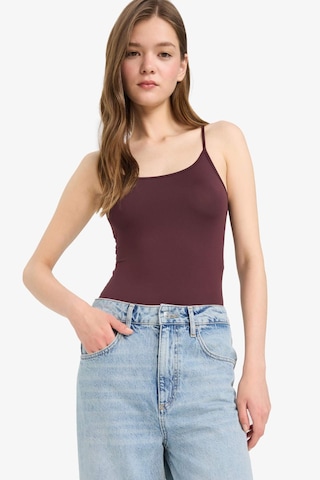 Defacto Basic Düz Askılı Çıtçıtlı Body F4207ax25smbr171 Bordo