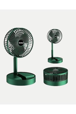 Lvsqvr Taşınabilir Katlanabilir Mini Fan 3 Kademeli Şarj Edilebilir