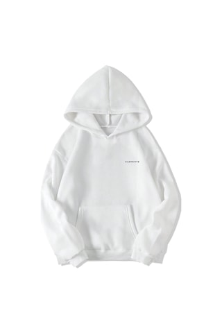 Brz Collection Unisex Oversize I'm Sally Hoodie Beyaz Beyaz