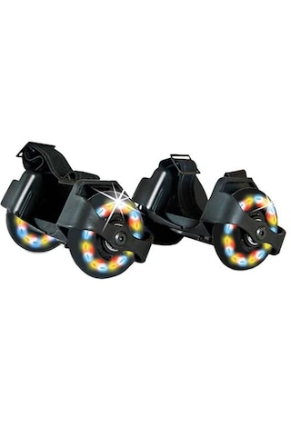 Busso-yx-sg-04-60 Kg Taşıma Kapasiteli 2 Tekerlekli Işıklı Topuk Pateni Siyah