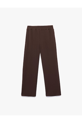 Koton Beli Lastikli Regular Fit Cepli Eşofman Pantolon Siyah 6wak40057ek Siyah