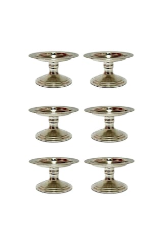 Stairs 6'lı Gümüş Lokumluk