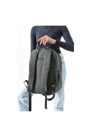 Baginn Unisex Sırt Çantası Paraşüt Kumaş Hafif Çok Cepli Yağmur İtici Kumaş 42 28 Cm 571 Collection Gri