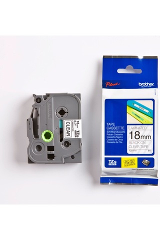 Brother Tz 141 Tze 141 18Mm Şeffaf Üzeri Siyah Etiket