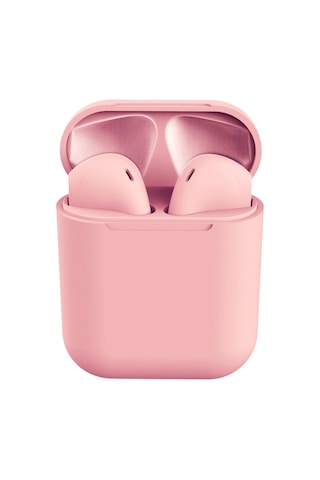 Folinda Inpods 12 Tws Bluetooth 5.0 Kulaklık, Ipx4 Su Geçirmez, Dokunmatik Kontrol, 300mah Şarj Kutusu, Stereo Ses, Pembe