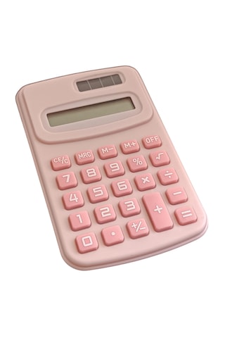 Güneş Enerjili Elektronik 8 Haneli Pembe Hesap Makinesi Kc-888 Pembe