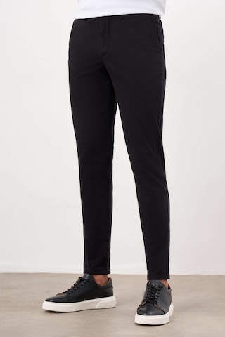 Erkek Siyah Mevsimlik Pamuk Yan Cep Slim Fit Chino Pantolon 24ys003012001 Siyah